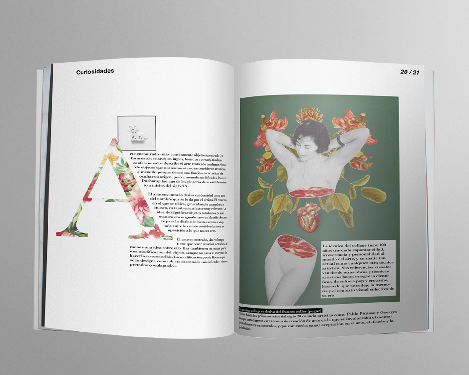 diseño  y maquetación de revista editorial creatif_interior_collage